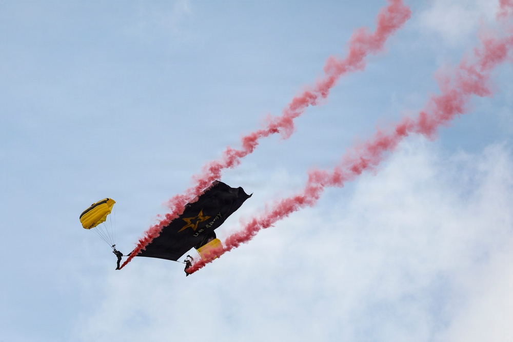 Golden Knights jump at Iron Mike Drop Zone, Normandy 82