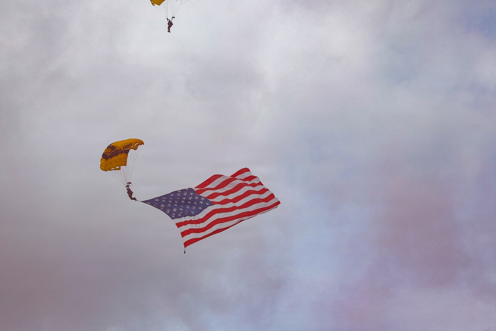 Golden Knights jump at Iron Mike Drop Zone, Normandy 82