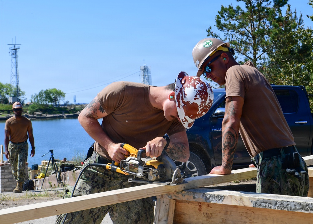 Amphibious Construction Battalion 1 prepares for Boat Ramp Construction during BALTOPS 2026