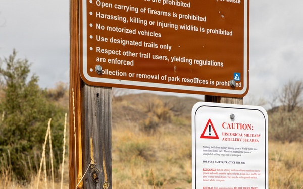 Former Camp George Wood Artillery Range site visit