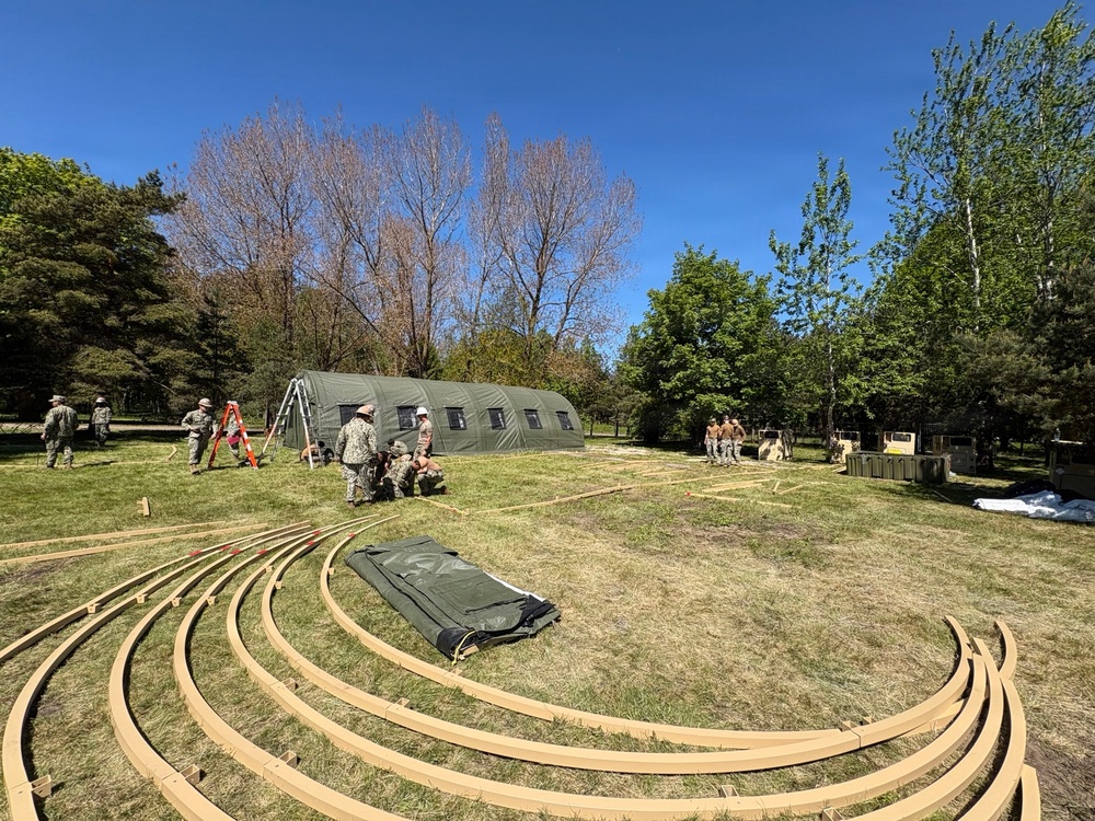 Seabees Build Camp Infrastructure During BALTOPS 2026