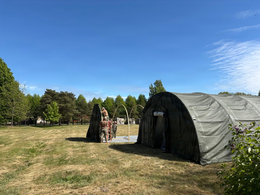 Seabees Build Camp Infrastructure During BALTOPS 2026