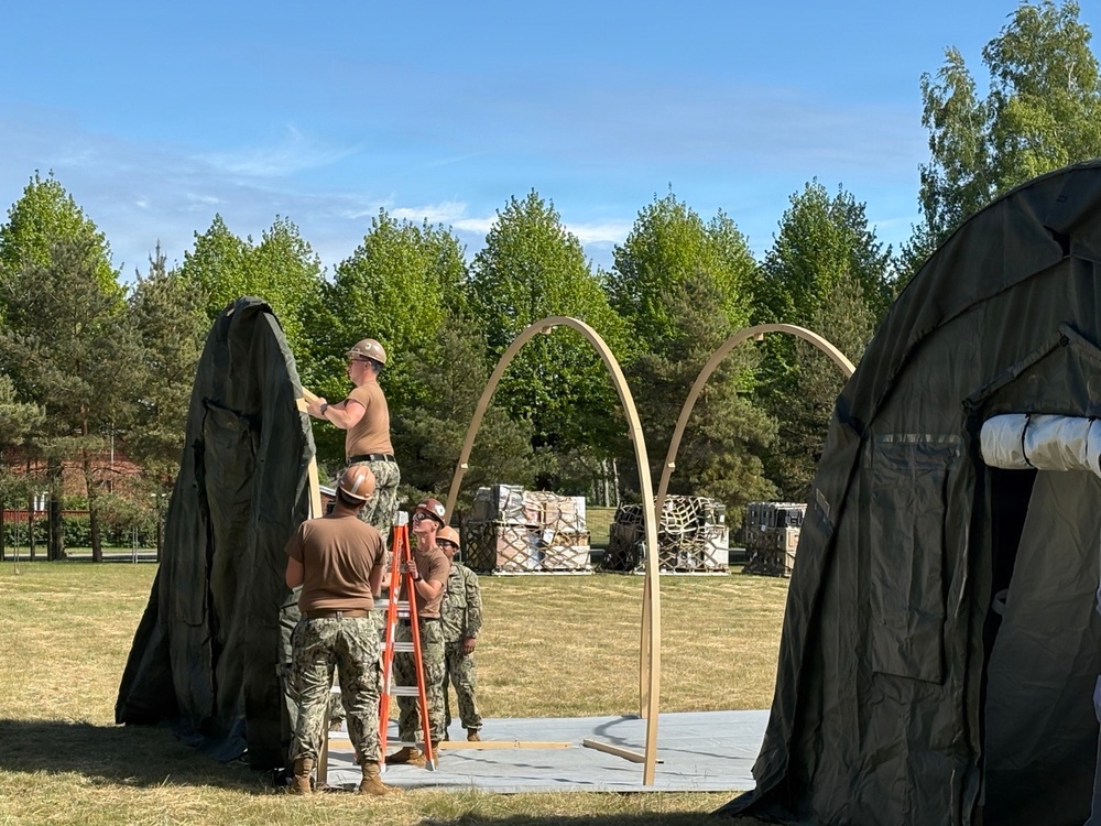 Seabees Build Camp Infrastructure During BALTOPS 2026