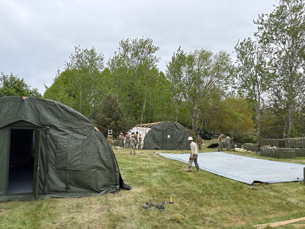 Seabees Build Camp Infrastructure During BALTOPS 2026