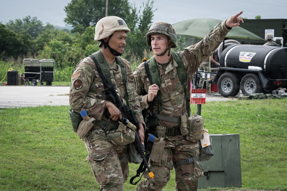 138th Fighter Wing Conducts Combat Readiness Exercise at Camp Gruber