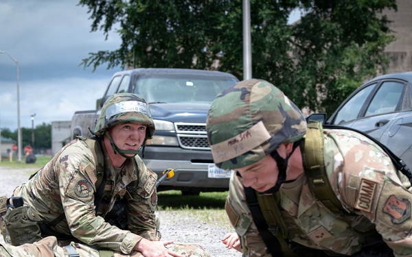 138th Fighter Wing Conducts Combat Readiness Exercise at Camp Gruber