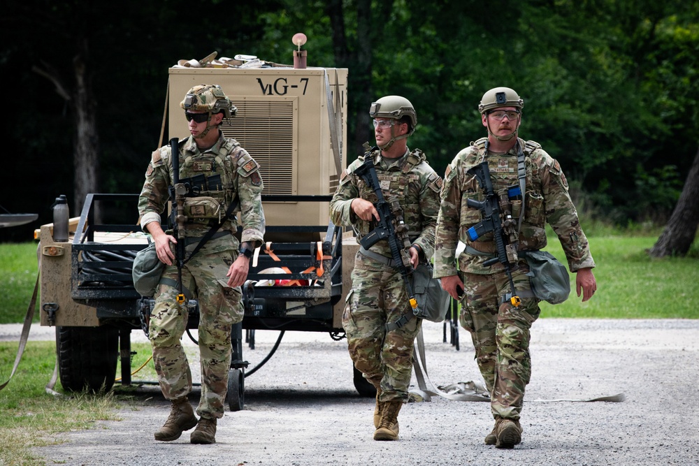138th Fighter Wing Conducts Combat Readiness Exercise at Camp Gruber
