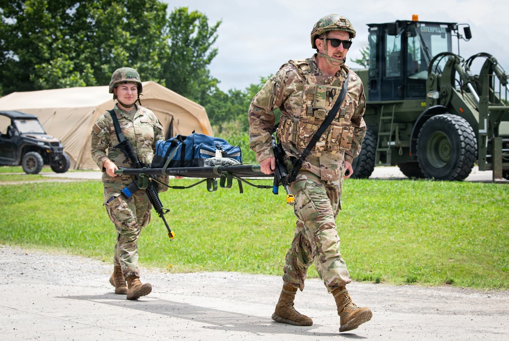 138th Fighter Wing Conducts Combat Readiness Exercise at Camp Gruber