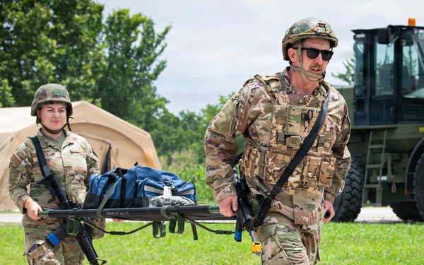 138th Fighter Wing Conducts Combat Readiness Exercise at Camp Gruber
