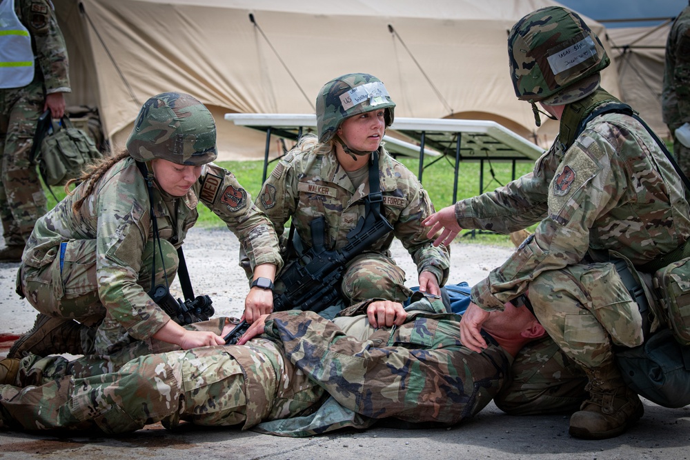 138th Fighter Wing Conducts Combat Readiness Exercise at Camp Gruber