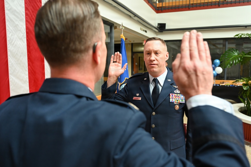 Col. Daniel E. Noyer Promoted During Ceremony at Travis AFB
