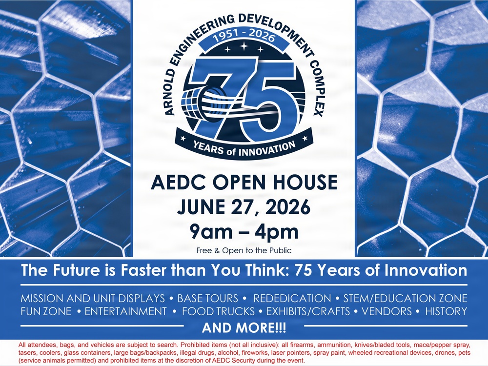 Arnold AFB gears up for 75th anniversary open house