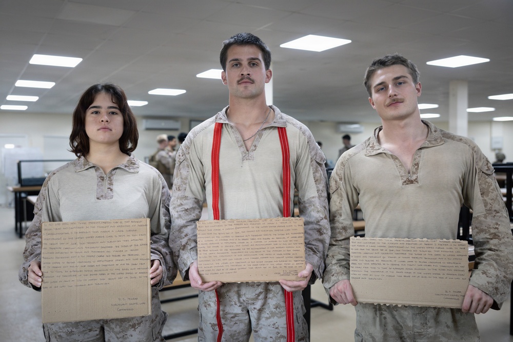 U.S. Marines Conduct Meritorious Promotion Ceremony