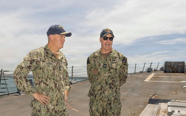 Commander Naval Surface Force Atlantic visits USS Bulkeley (DDG 84) June 2, 2026