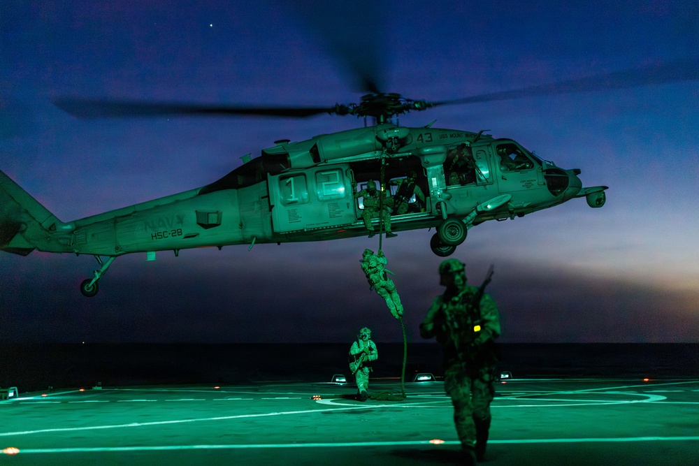 USS Mount Whitney Conducts MIO Training