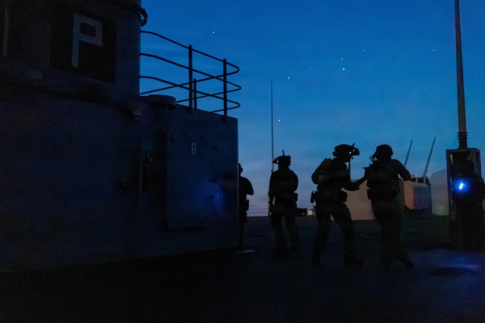 USS Mount Whitney Conducts MIO Training