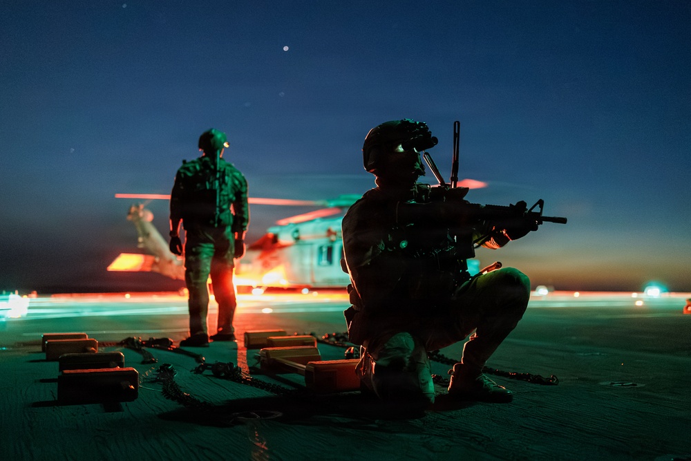 USS Mount Whitney Conducts MIO Training