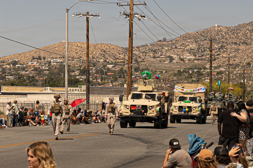 Marines participate in Yucca Valley’s 75th Annual Grabstake Days Parade