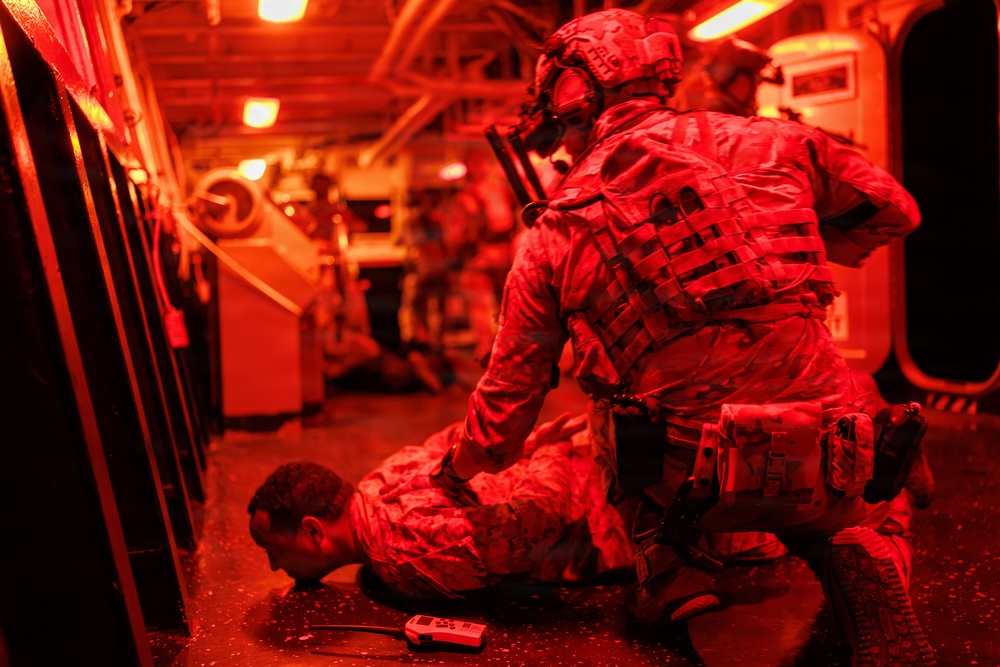 USS Mount Whitney Conducts MIO Training