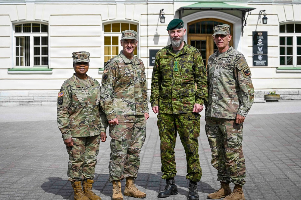 Nordhaus, Raines, adjutants general visit National Guard Baltic partners