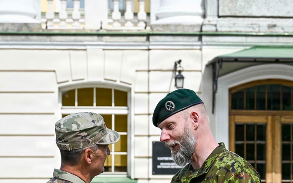 Nordhaus, Raines, adjutants general visit National Guard Baltic partners