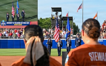 OC-ALC Commander Throws Ceremonial First Pitch at Women's College World Series Finals