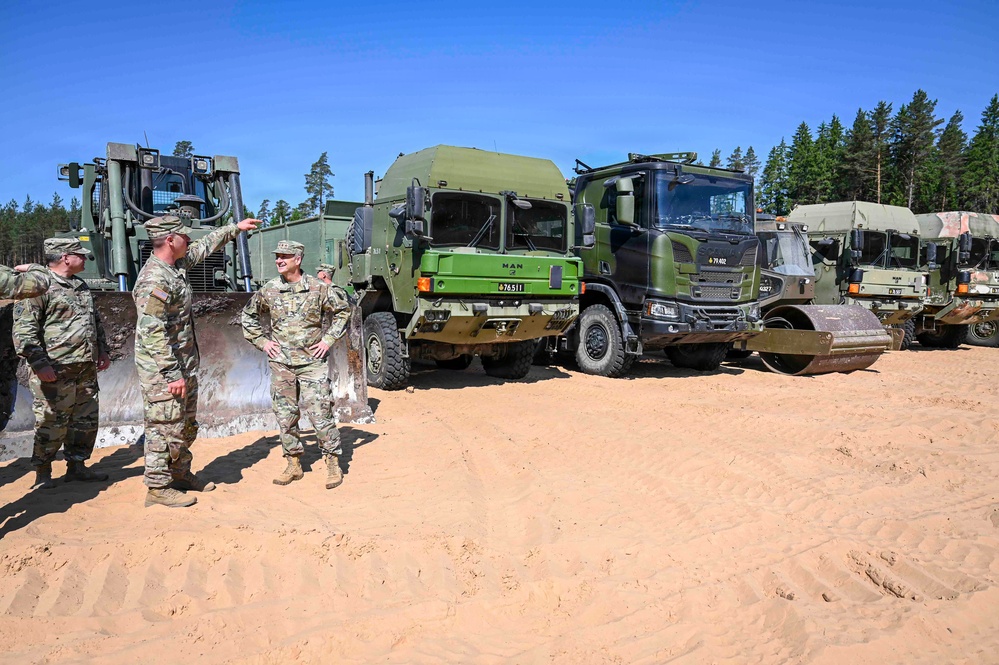 Nordhaus, Raines, adjutants general visit National Guard Baltic partners