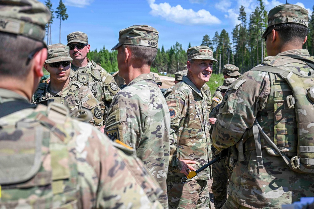 Nordhaus, Raines, adjutants general visit National Guard Baltic partners