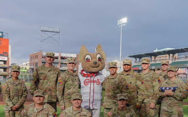 1st Battalion, 501st Attack Battalion holds reenlistment ceremony at El Paso Chihuahuas game
