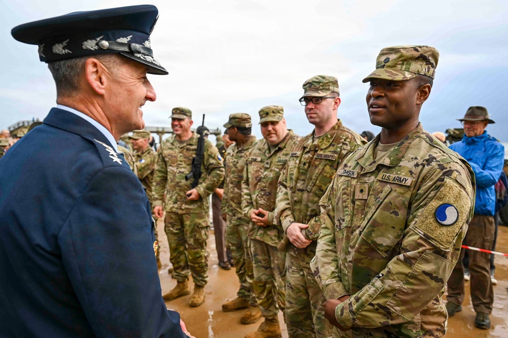 Nordhaus, Raines attend 29th Infantry Division Omaha Beach ceremony