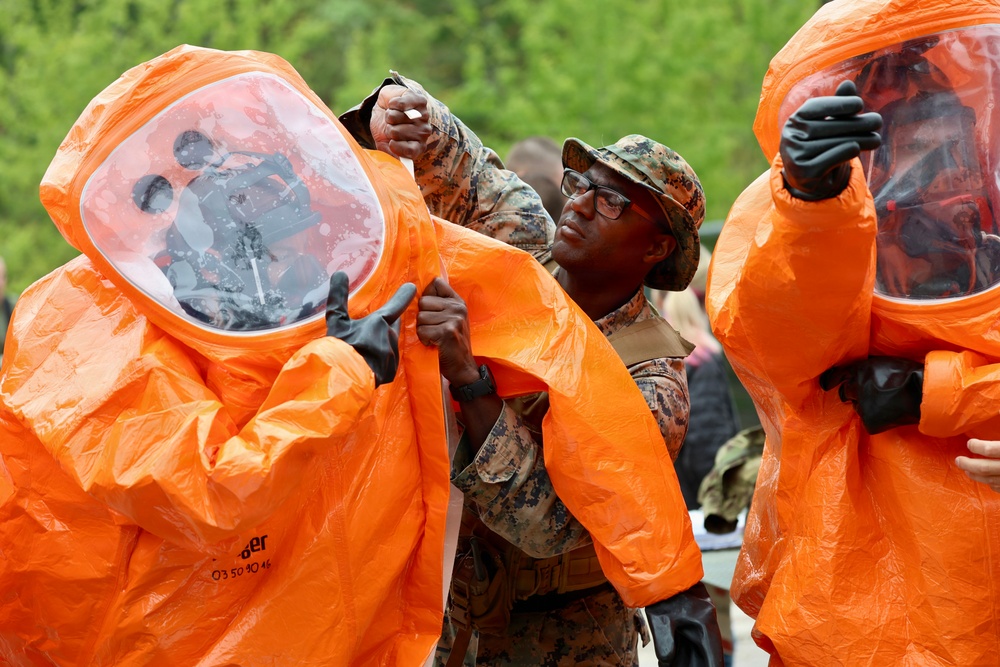 U.S., Latvian Forces Train for CBRN Response During BALTOPS 2026