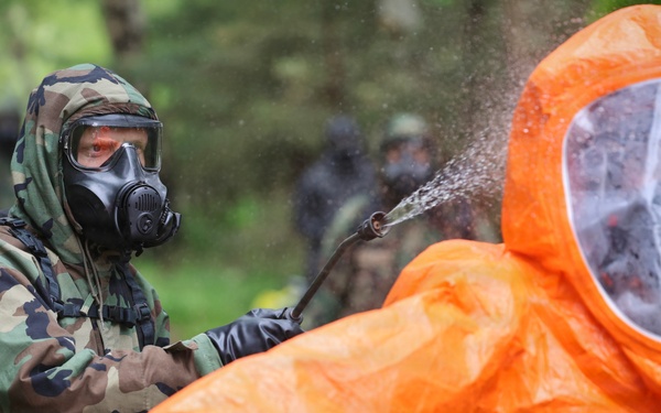U.S., Latvian Forces Train for CBRN Response During BALTOPS 2026