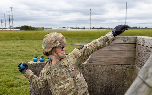 2-112th Infantry conducts grenade training at Fort Indiantown Gap
