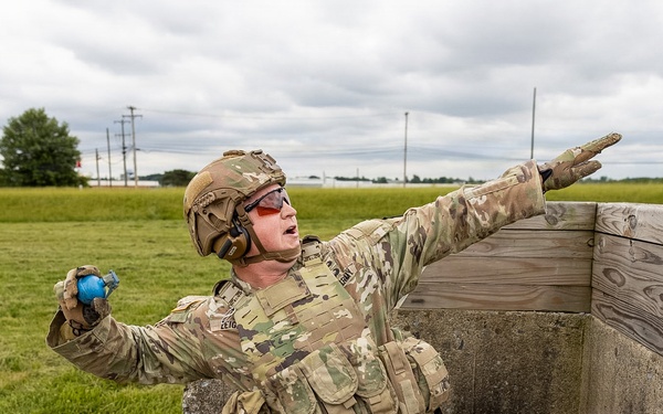 2-112th Infantry conducts grenade training at Fort Indiantown Gap