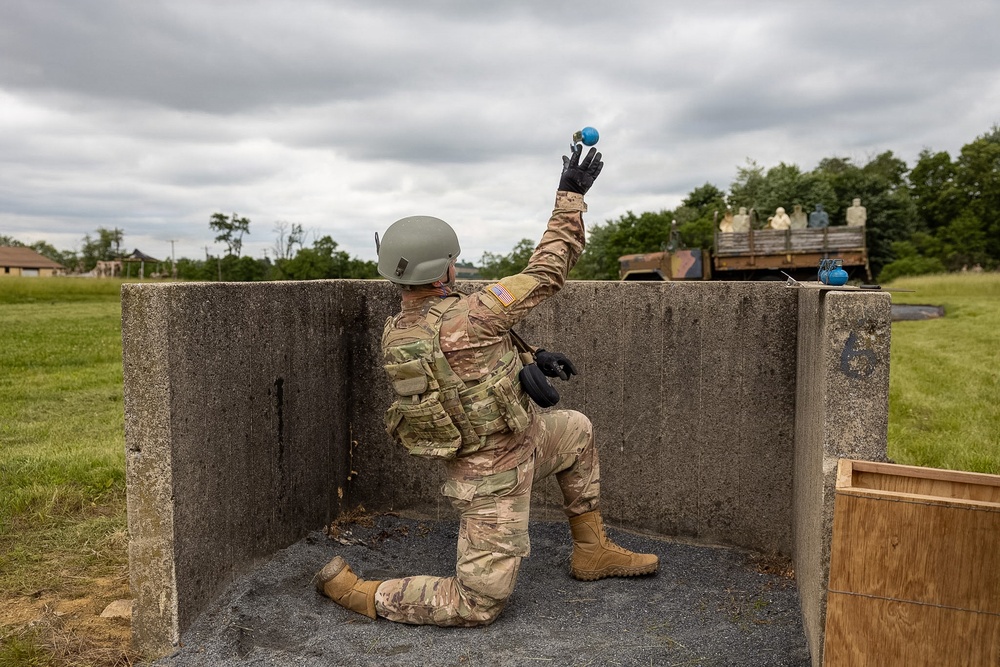 2-112th Infantry conducts grenade training at Fort Indiantown Gap