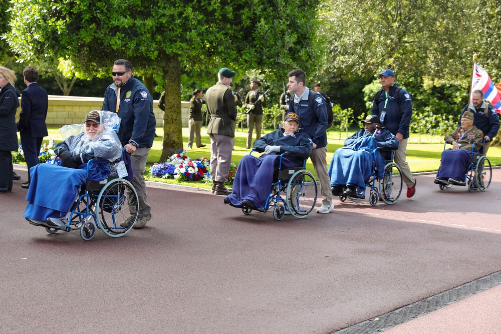 Normandy American Cemetery DDay 82 ceremony