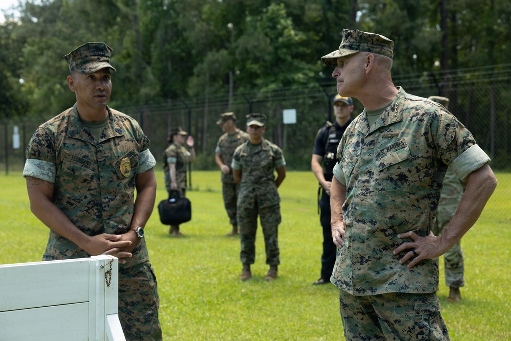 The 38th Assistant Commandant of the Marine Corps tours Marine Corps Air Station Cherry Point