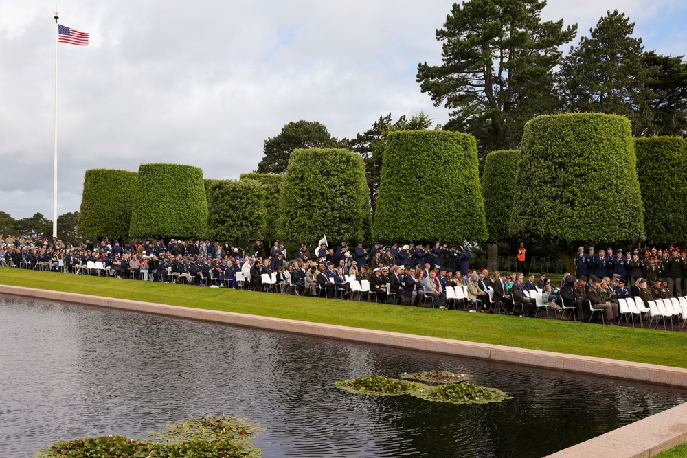 Normandy American Cemetery DDay 82 ceremony