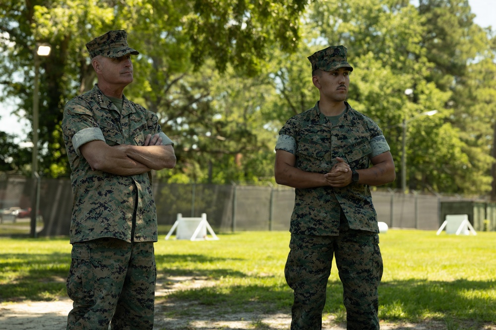 The 38th Assistant Commandant of the Marine Corps tours Marine Corps Air Station Cherry Point