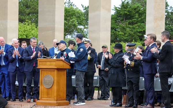 Normandy American Cemetery DDay 82 ceremony
