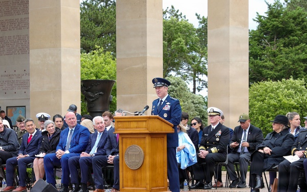 Normandy American Cemetery DDay 82 ceremony