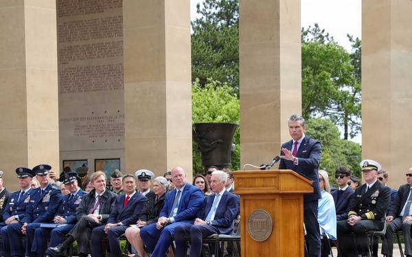 Normandy American Cemetery DDay 82 ceremony