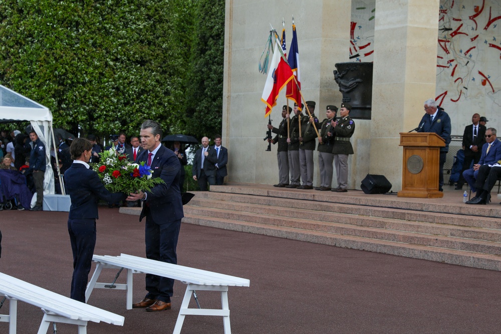 Normandy American Cemetery DDay 82 ceremony