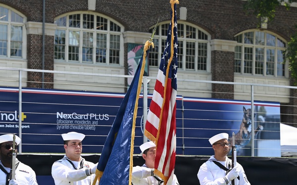 NSA Philadelphia Sailors Present Colors at AKC Celebrates USA 250