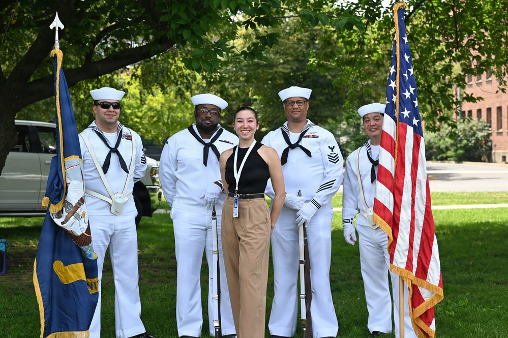 NSA Philadelphia Sailors Present Colors at AKC Celebrates USA 250