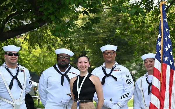 NSA Philadelphia Sailors Present Colors at AKC Celebrates USA 250