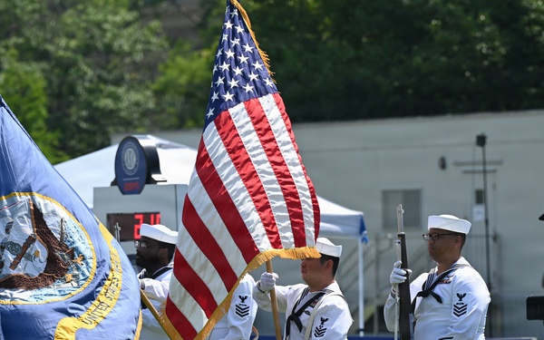 NSA Philadelphia Sailors Present Colors at AKC Celebrates USA 250