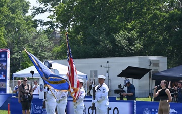 NSA Philadelphia Sailors Present Colors at AKC Celebrates USA 250