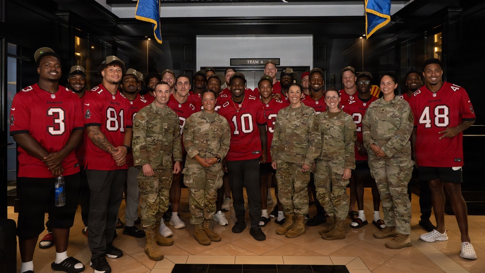 Team MacDill hosts Bucs rookies