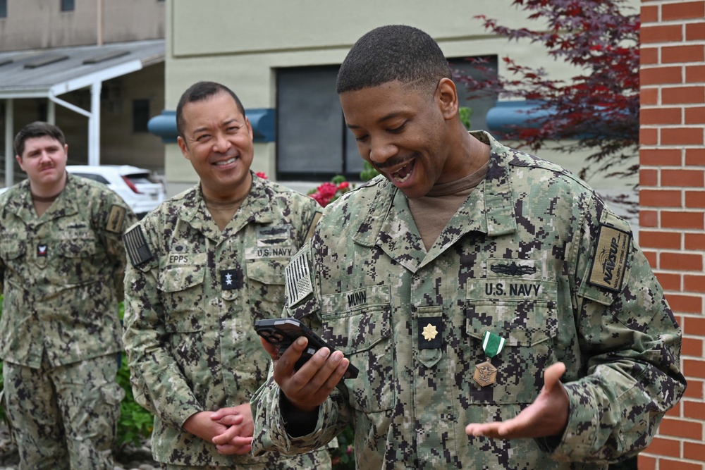 Lt. Cmdr. Christopher Munn receives fourth Meritorious Service Award